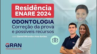 Residência ENARE 2024  Odontologia Correção da prova e possíveis recursos [upl. by Chouest49]