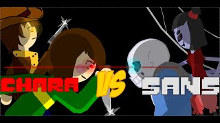 Undertale  Sans amp Muffet VS Chara amp Clover Yellow Soul Animation [upl. by Nylrem]