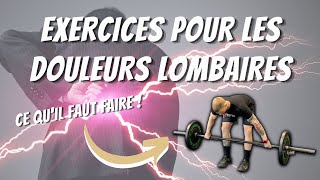 Exercices pour les DOULEURS LOMBAIRES  musculation amp haltérophilie [upl. by Haem]