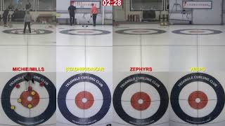 Mixed Doubles Bonspiel  C SF  MichieMills v StadnikDakar amp Zephyrs v Wisps  11032024 [upl. by Casey988]