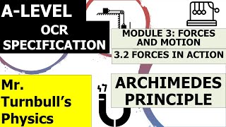 Archimedes principle and buoyant force  Fluids  Physics  Khan Academy [upl. by Arlette]