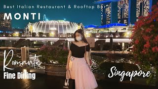 Monti  Best Italian Restaurant amp Rooftop Bar  Sea View amp Romantic Fine Dining in Singapore [upl. by Thurnau21]