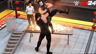 wwe2k24 gameplay  Kane vs Sting Extreme Rules Match  WCW MONDAY NETRO [upl. by Htiduy]