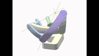 Spherical 4bar linkage mechanism 3 [upl. by Norling]