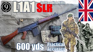 L1A1 🇬🇧 SLR British FN FAL  Iron Sights to 600yds Feat Bloke on the Range Practical Accuracy [upl. by Netloc]