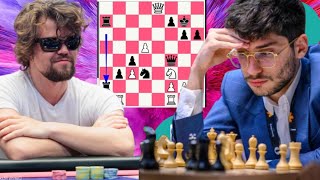 Magnus Carlsen vs Alireza Firouzja 3 [upl. by Ynttirb]