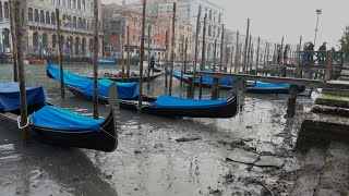 Venezia la bassa marea in Canal Grande [upl. by Tryck]