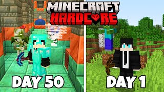 I Survived 50 Days in 121 Hardcore Minecraft [upl. by Lonee]