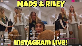 MADS AND RILEY LEWIS INSTAGRAM LIVE [upl. by Katharine]