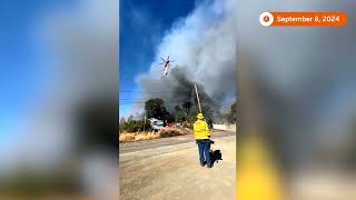 Boyles Fire burns through northern California  REUTERS [upl. by Asyar]