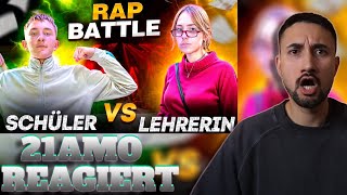 LEHRERIN vs SCHÜLER Rapbattle Geisteskrankes Battle BIG DIFFERENCEquot21AMO REAGIERT [upl. by Tim]