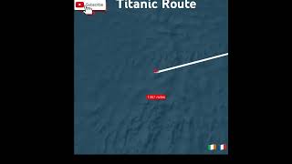 Titanik Gemisi rotası I Titanic Ship route shortvideo [upl. by Eityak]