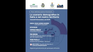 LO SCENARIO DEMOCRAFICO IN ITALIA E NEL NOSTRO TERRITORIO [upl. by Maggy]