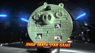 Angry Birds Star Wars JENGA Death Star [upl. by Ahtekal]