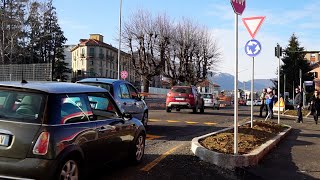 Apre la maxirotonda di Largo Flaiano rivoluzione del traffico di Varese [upl. by Alisa]