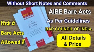 AIBE Bare Acts Without Notes Bare Acts For All India Bar Exam [upl. by Licastro268]