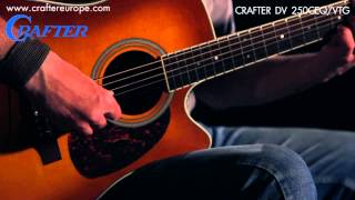 Demonstration of Sound  Western guitar Crafter DV 250CEQVintage [upl. by Lamb]