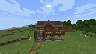 How to Build a Spruce Survival House in Minecraft ⚒️ [upl. by Orpah]