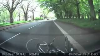 Cyclist crashes into stopped learner driver [upl. by Rosana826]