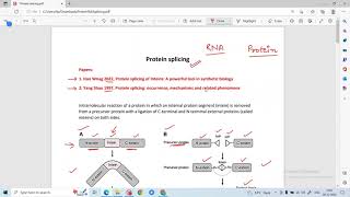 Protein Splicing  Levinthal Paradox [upl. by Meakem]