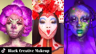 Black Creative Makeup Artist  Black Girl TikTok [upl. by Mccallum]