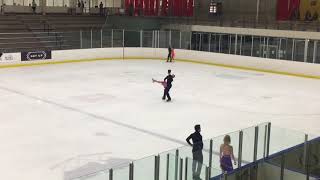 HubbellDonohue  SD practice  2017 US International Figure Skating Classic [upl. by Sucirdor575]