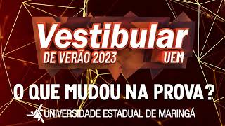 Vestibular de Verão 2023 UEM  O que mudou na prova [upl. by Tullius197]