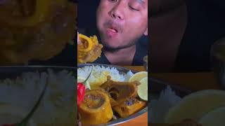 Mutton Bone Marrows with Spicy Chicken amp Turmeric Porridge amp King ChilliMukbang [upl. by Ahsuas896]