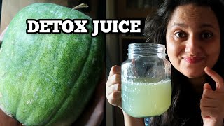 Ash Gourd Juice making process  Powerful detox juice healthyfood moodiehomechef [upl. by Leksehcey164]