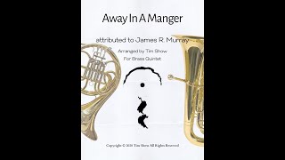 Away In A Manger Brass Quintet [upl. by Tolland361]