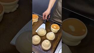 Souffle pancake being cooked 🍚🔥alkentica soufflé japanesefood shorts [upl. by Purse405]