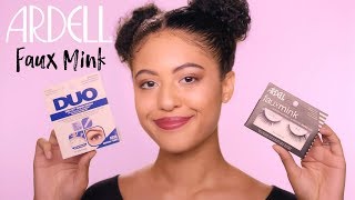 ARDELL  How to Apply Faux Mink Lashes Using DUO Quick Set [upl. by Hammock]