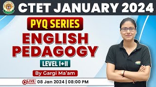 CTET 2024 Jan  English Pedagogy PYQ 4 CTET English Pedagogy PYQs By Gargi maam [upl. by Euhc]