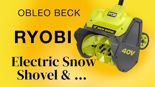 Ryobi Electric Snow Shovel amp … [upl. by Anaeda]