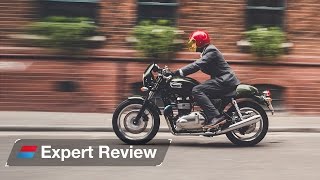 2014 Triumph Thruxton bike review [upl. by Nnylrats675]