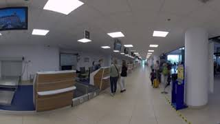 LOTNISKO ŁÓDŹ ODPRAWA BAGAŻU 4K FILM 360°  AIRPORT LODZ LCJ CHECK IN 4K 360° MOVIE [upl. by Gupta479]