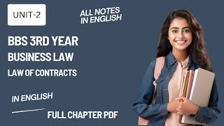 BBS 3rd year Business lawlaw of contracts full notes in english teachingnepal [upl. by Natica758]