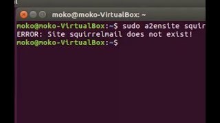 Solve Apache a2ensite  ERROR Site squirrelmail does not exist [upl. by Ama]