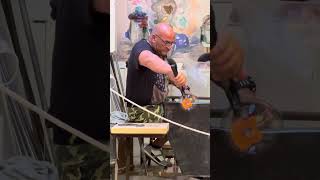 Vecchia Murano artistic glass factory demonstration [upl. by Enelrak]