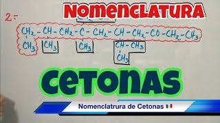 Nomenclatura de CETONAS muy fácil [upl. by Anaibaf]