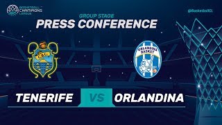 Iberostar Tenerife v Orlandina Basket  Press Conference  Basketball Champions League [upl. by Girard]