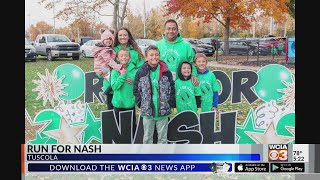 Tuscola residents run for local boy Vanishing White Matter research [upl. by Eva]