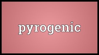 Pyrogenic Meaning [upl. by Enilasor]