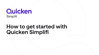 Quicken Simplifi  How to get started with Quicken Simplifi [upl. by Gautea512]