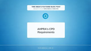 AHPRAs CPD Requirements [upl. by Leva]