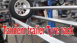 Tyre rack for the Tandem trailer Part 2 [upl. by Ahtelat]