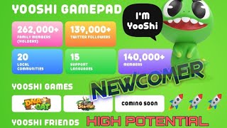 YooShi Token GAMEPAD Partner with SAMSUNG Game YooShi BINANCE BSC DNACAT METAVERSESTARMON [upl. by Lauralee]