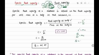 6 Specific heat capacity  calorimetry [upl. by Vyse]