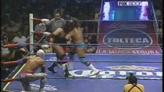 CMLL 140609 Toscano MÃ­stico HÃ©ctor Garza VS Averno Texano Jr Mephisto 33 [upl. by Otsedom]