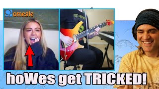 GUITAR TEACHER REACTS to Guitarist AMAZES strangers on OMEGLE using a TALKBOX  the dooo reaction [upl. by Jobe]